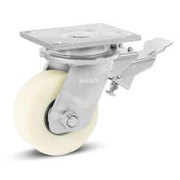 SUPER zwaarlast zwenkwiel met rem tot 2400 kg (Nylon)