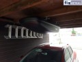 Dakkoffer ophangen aan garagedak met buiskoppelingen van Fixmetaal
